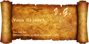 Vass Gilbert névjegykártya